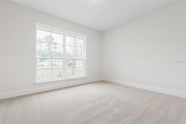 view of carpeted empty room