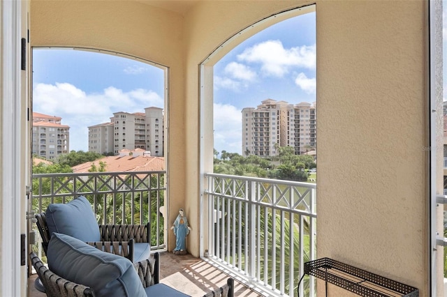 view of balcony
