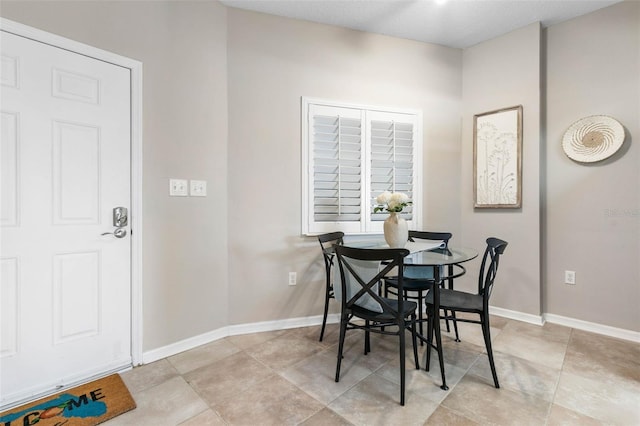 view of dining room