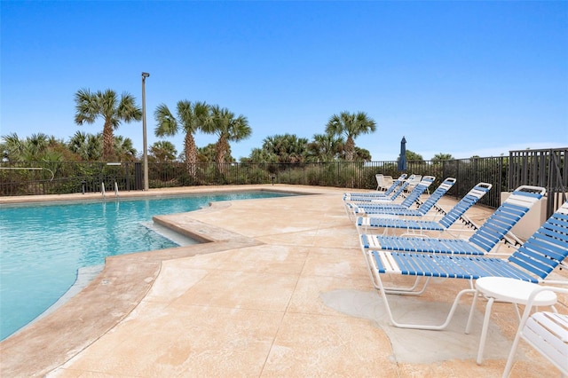 view of pool with a patio