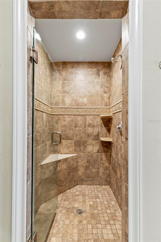 bathroom with walk in shower