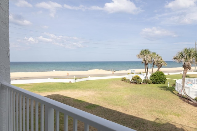 water view with a beach view