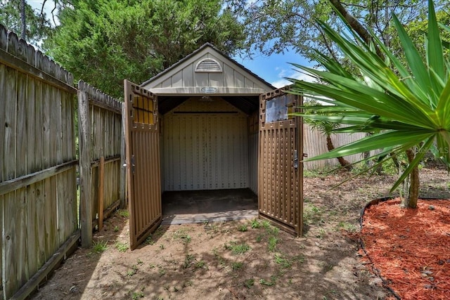 view of outbuilding