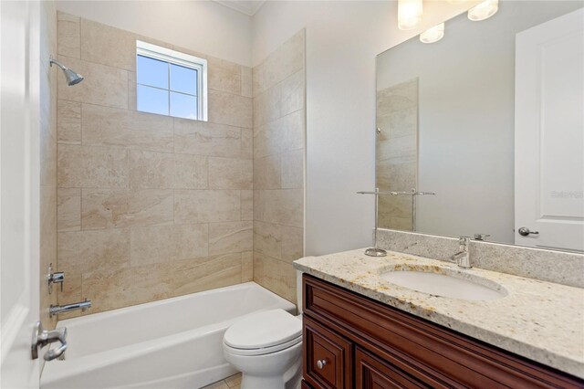 12245 Park Ave, Windermere, FL 34786 - bathroom with toilet, vanity, and washtub / shower combination