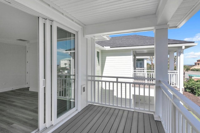 view of balcony