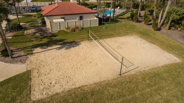 view of community with volleyball court