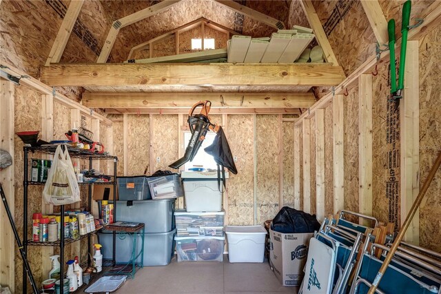 view of storage room