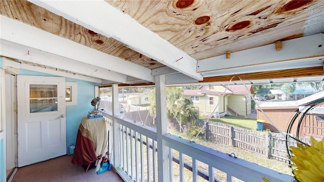 view of balcony