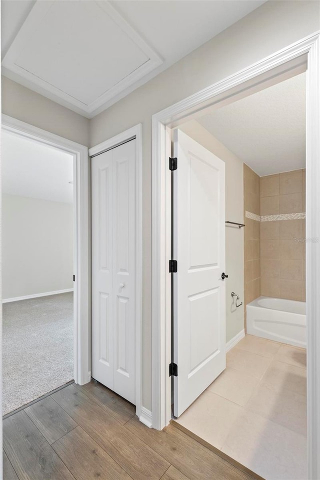 66 Ryland Dr, Palm Coast, FL 32164 - hall featuring hardwood / wood-style flooring