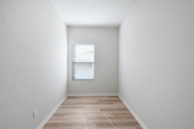 empty room featuring light hardwood / wood-style flooring