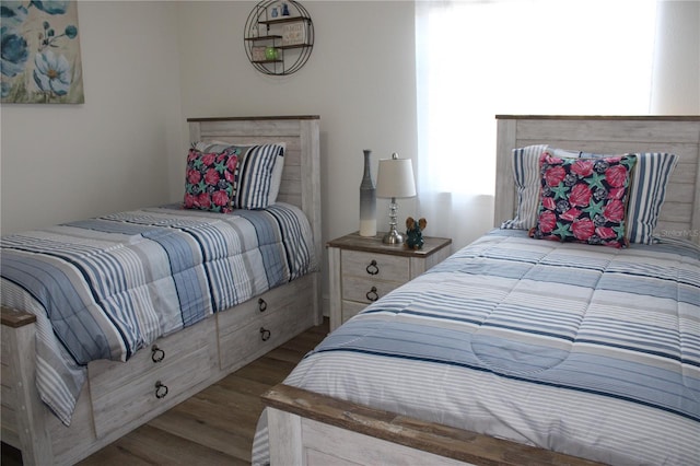 bedroom featuring hardwood / wood-style floors