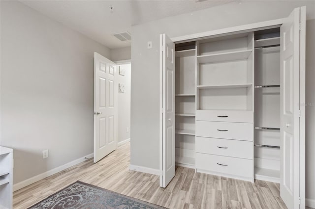 closet with visible vents