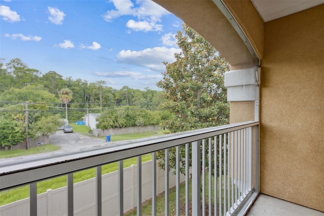 view of balcony