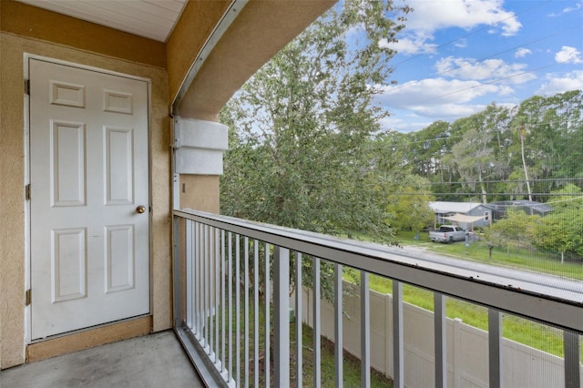 view of balcony