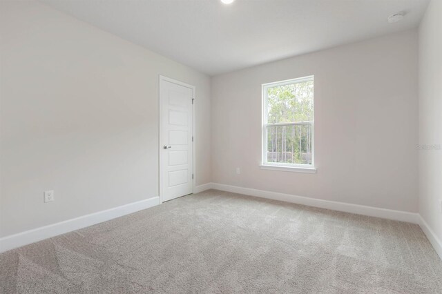 view of carpeted empty room