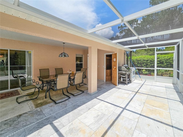 view of sunroom / solarium