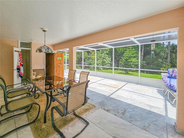 view of sunroom