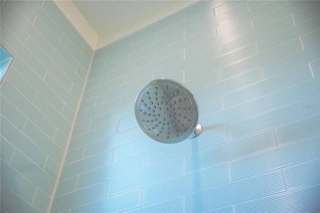 details with tiled shower