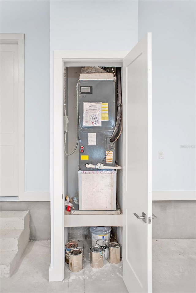 view of utility room