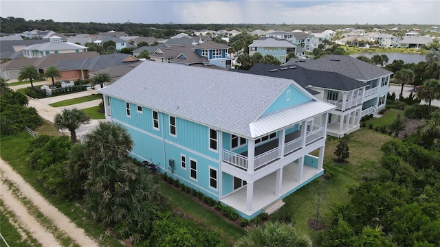 bird's eye view with a residential view