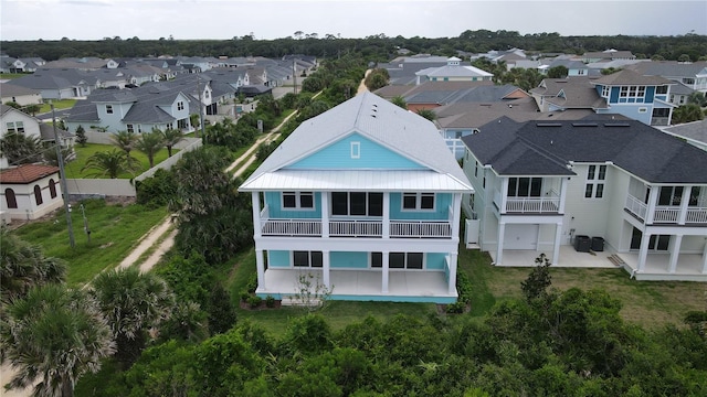 drone / aerial view with a residential view