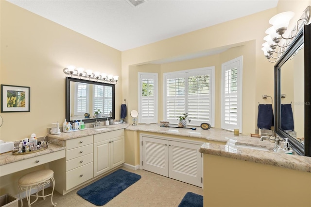 bathroom with vanity