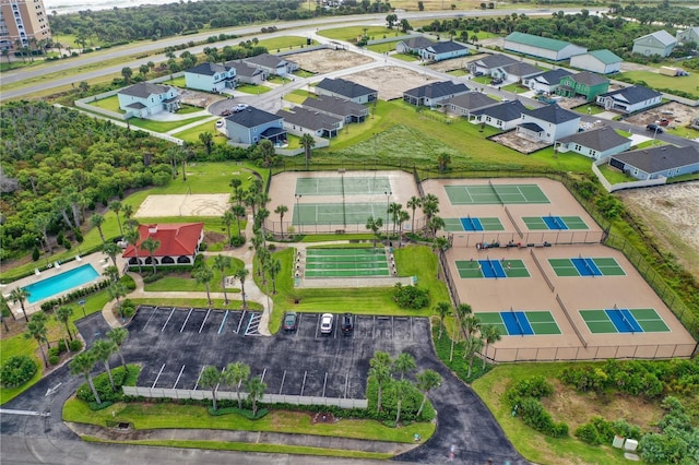 drone / aerial view featuring a residential view