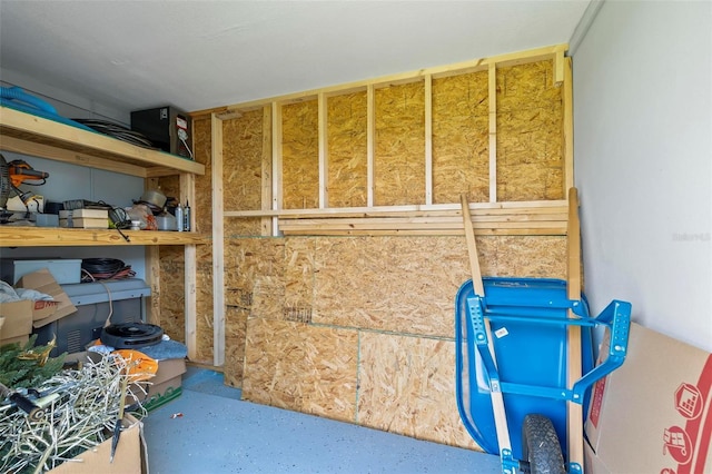 view of storage room
