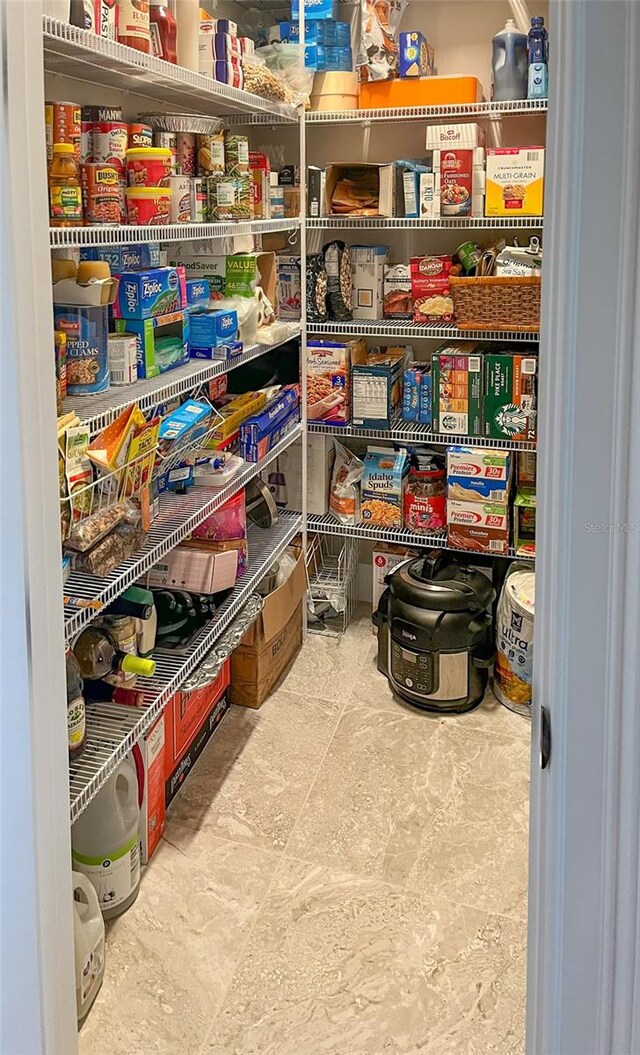 view of pantry