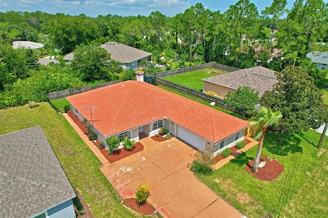 birds eye view of property