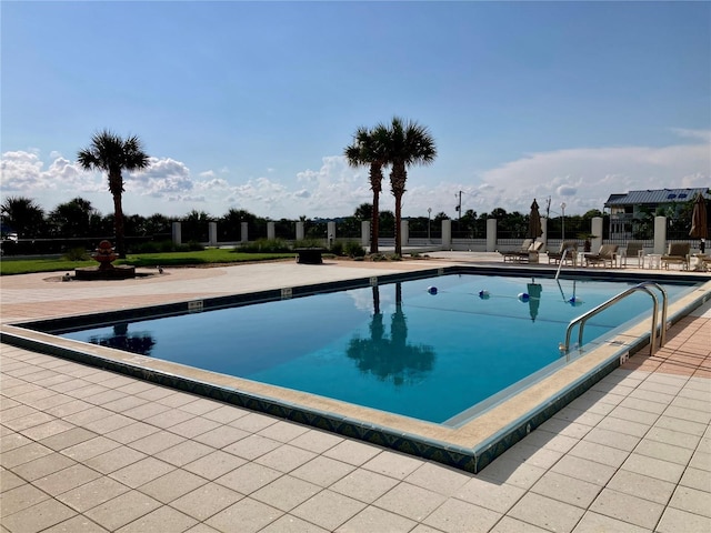 pool featuring a patio