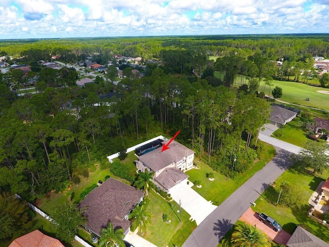 aerial view with a view of trees