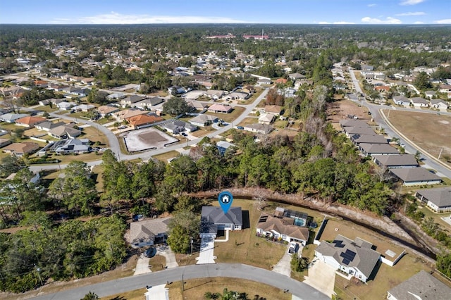 birds eye view of property featuring a residential view