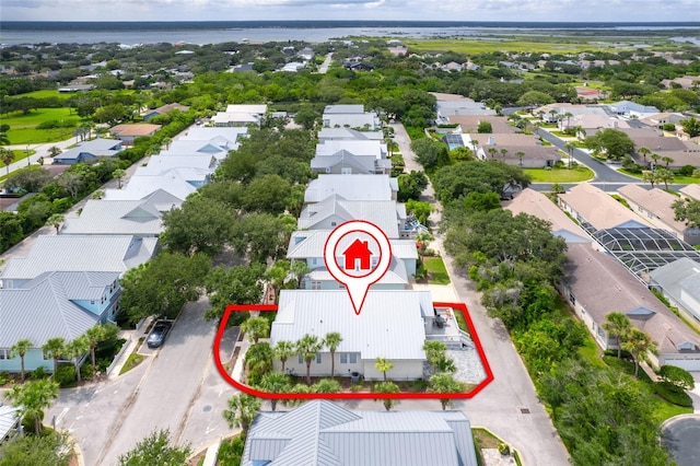 birds eye view of property featuring a residential view