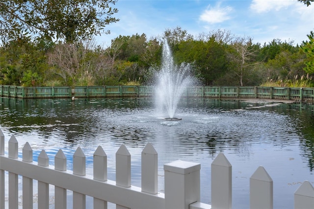 view of home's community featuring a water view