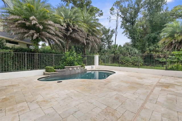 view of pool with a patio area