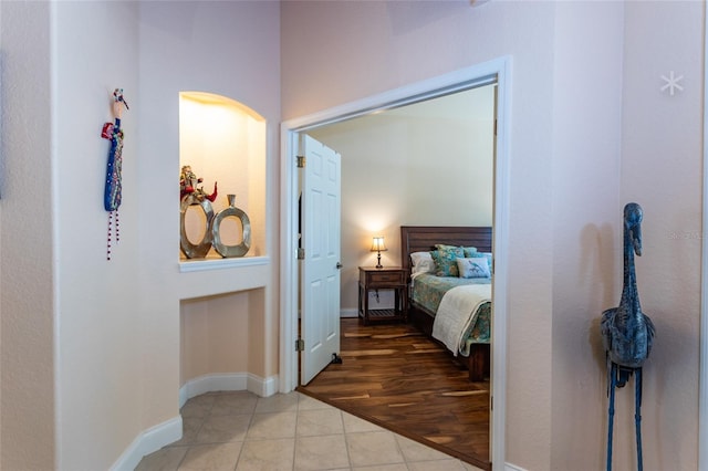 bedroom featuring hardwood / wood-style flooring