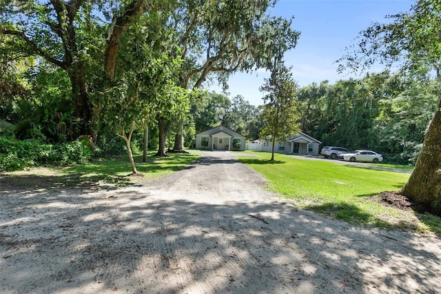 view of street featuring driveway