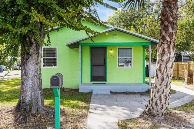 view of bungalow-style home