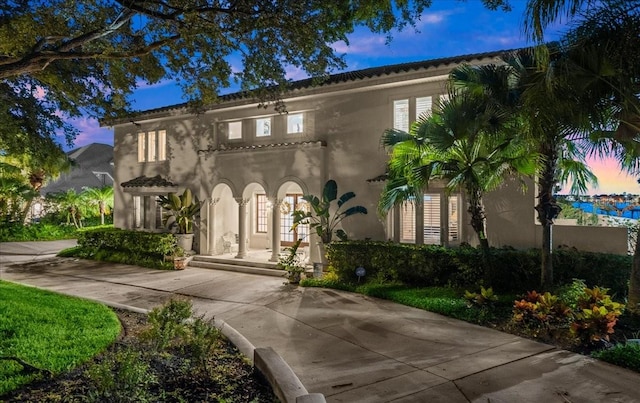 view of front of property featuring french doors