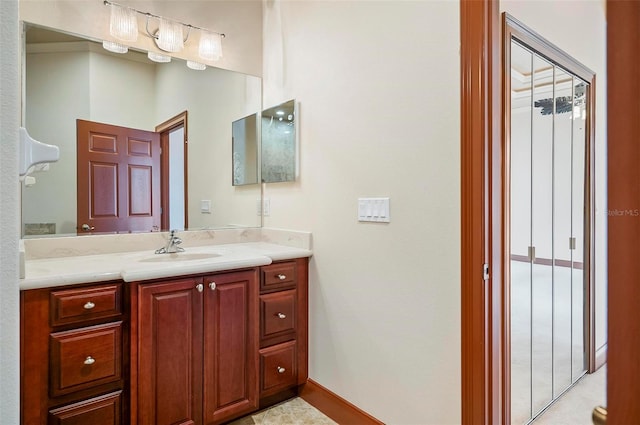 bathroom with vanity