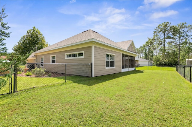 exterior space featuring a yard