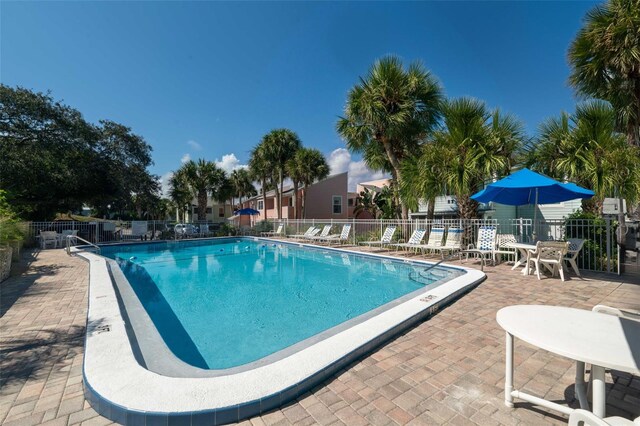 view of pool with a patio