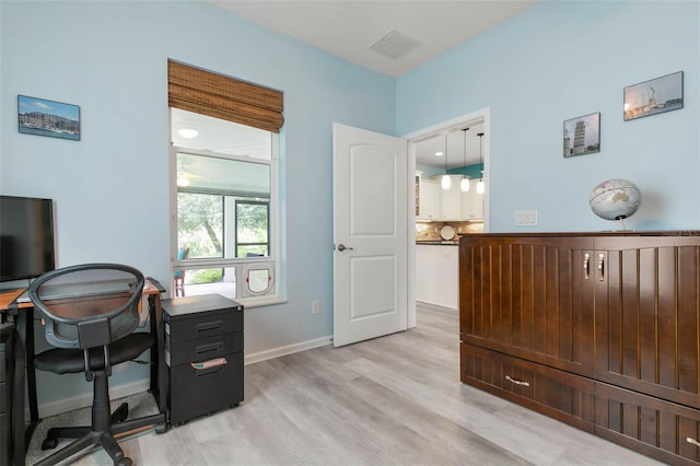 47 Sandy Bch, Way, Palm Coast, FL 32137 - office area featuring light wood-type flooring