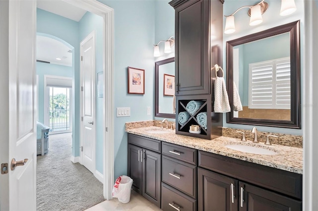 bathroom with vanity