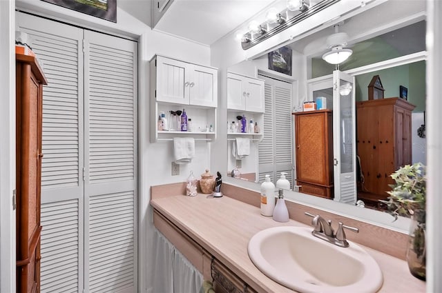 8 Sea Vista Dr, Palm Coast, FL 32137 - bathroom with vanity and a closet
