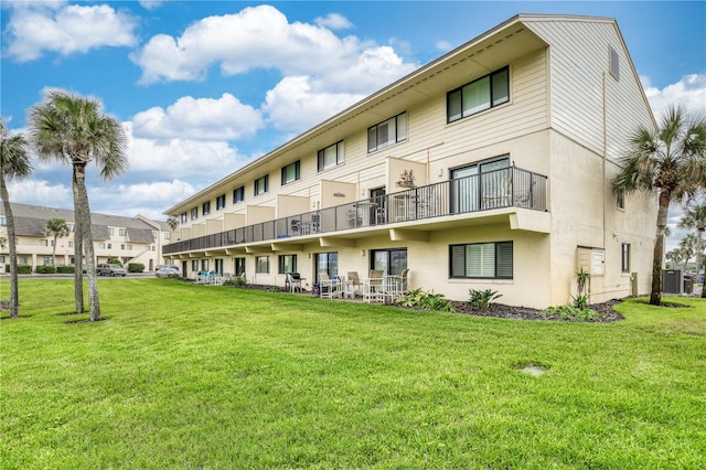 view of property with central AC unit