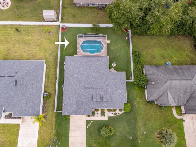 birds eye view of property