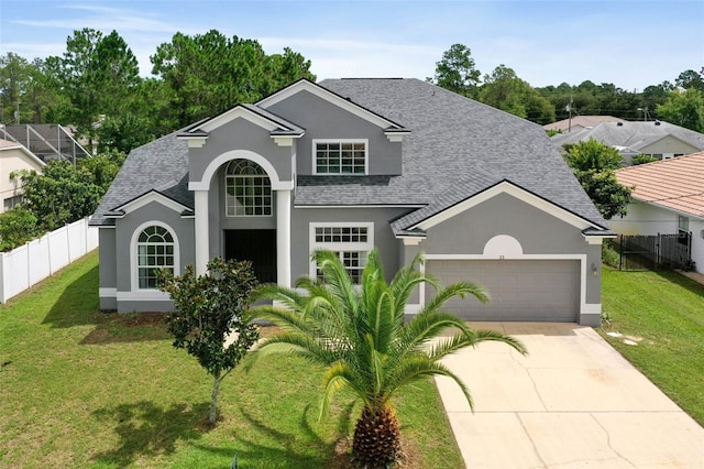 view of front of property with a front yard