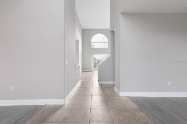 hallway featuring light hardwood / wood-style floors